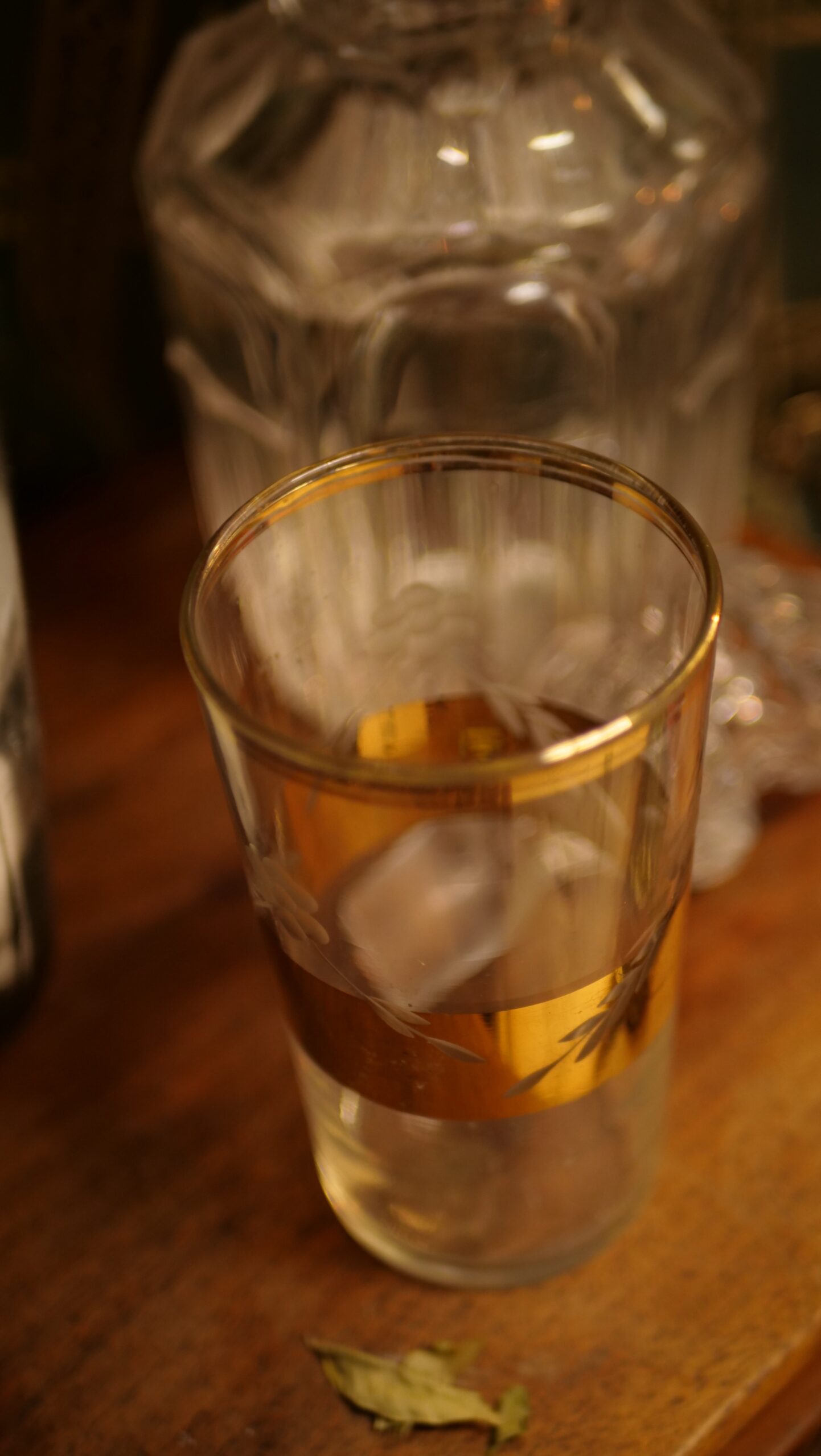 verre gravé avec dorure verre gravé avec dorure