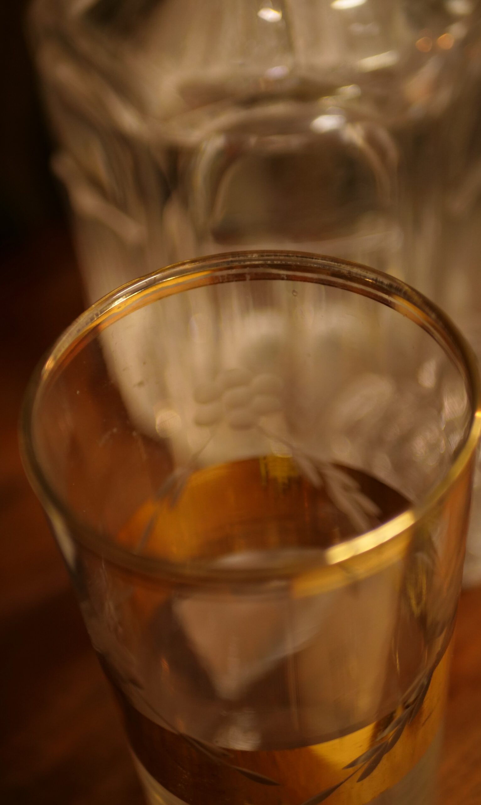 verre gravé avec dorure verre gravé avec dorure