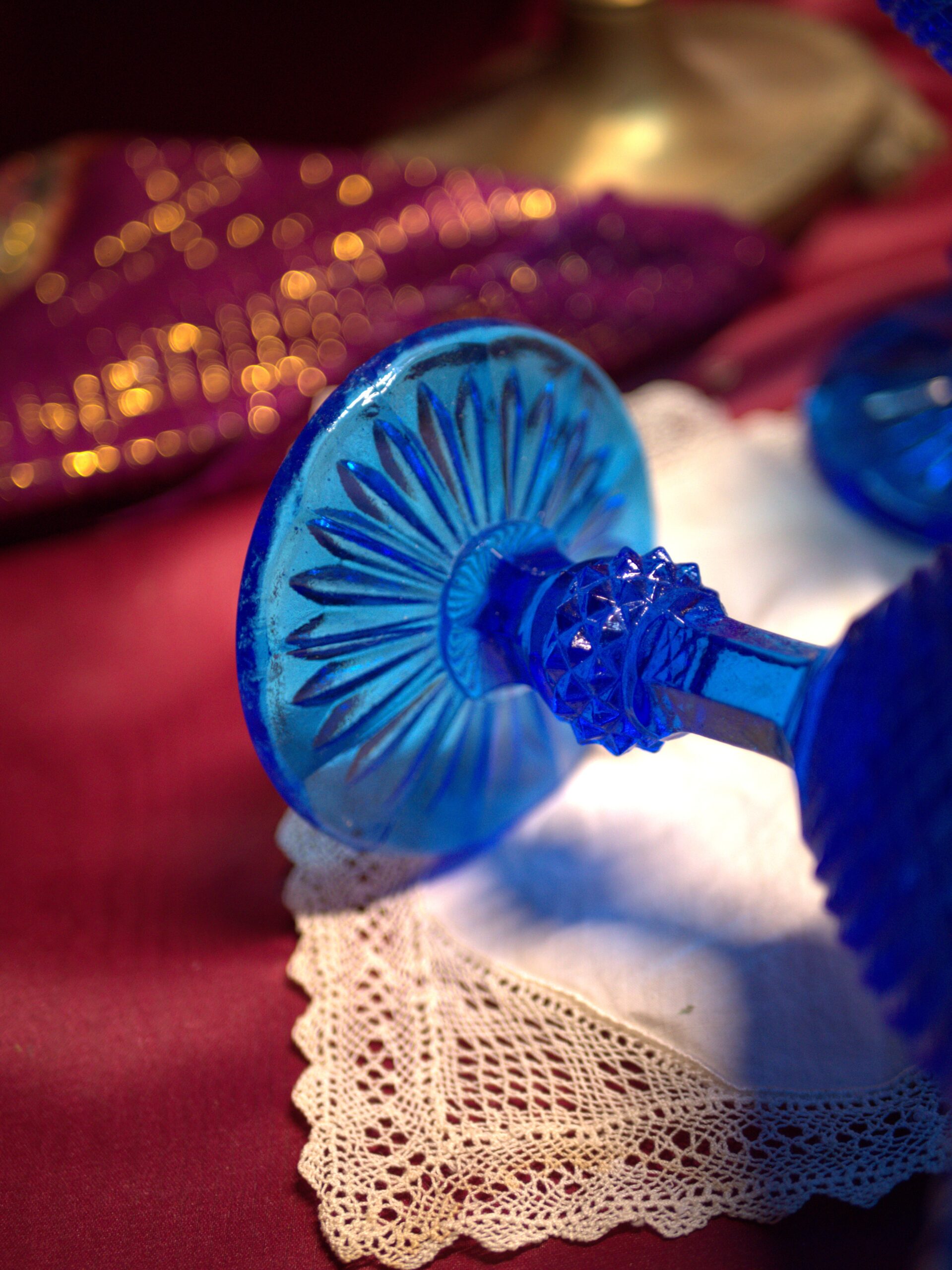 coupe bleu en verre coupe bleu en verre