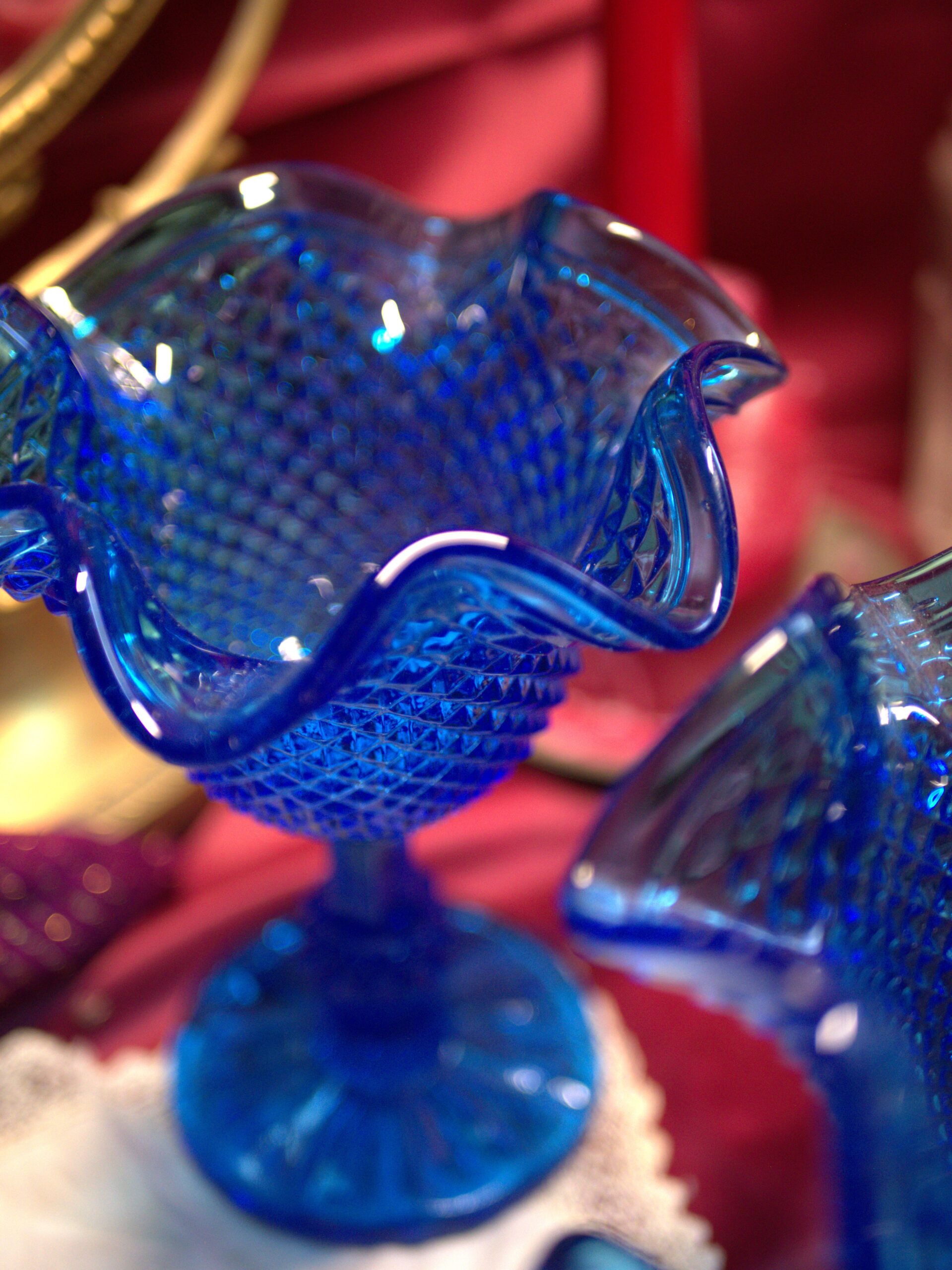coupe bleu en verre coupe bleu en verre